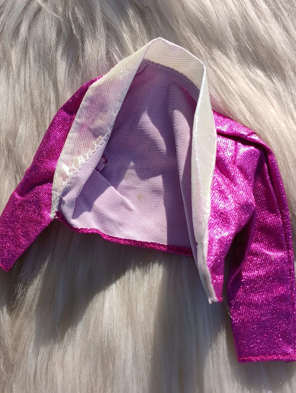Vintage Barbie Clothing 80s Iridescent Purple Dress 90s Secret Hearts Ken Jacket